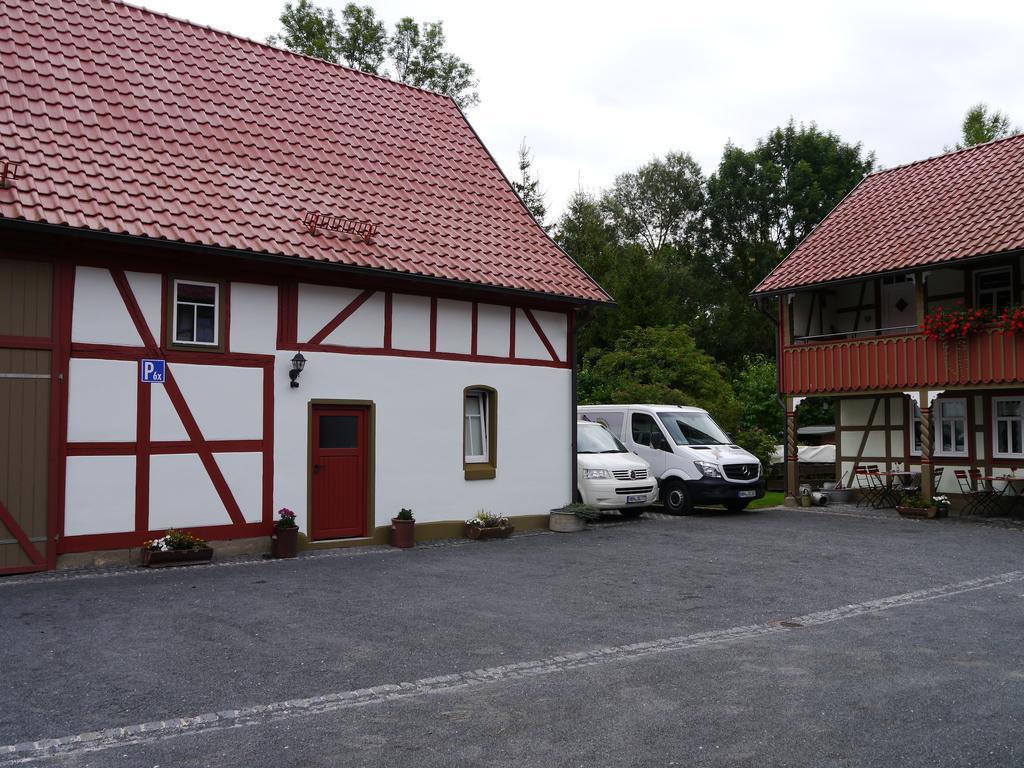 Cafe Im Hof- Bed & Breakfast Streufdorf المظهر الخارجي الصورة
