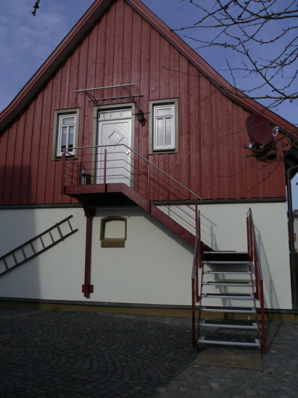 Cafe Im Hof- Bed & Breakfast Streufdorf المظهر الخارجي الصورة